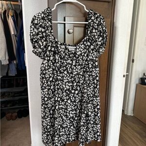 No Boundaries Black and White Floral Top